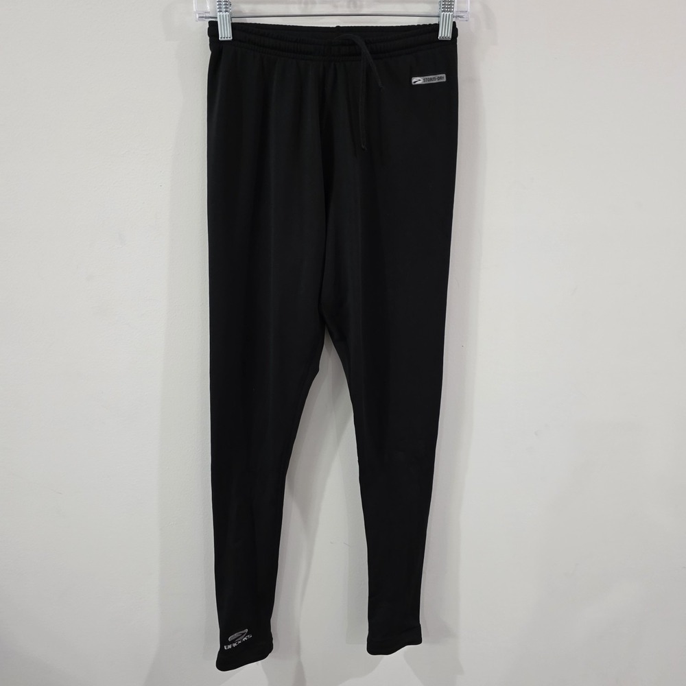 Brooks Womens Storm Dry Leggings Running Pants Size Medium Black‎ Athletic